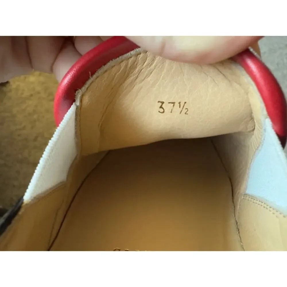 Christian Louboutin Masteralta Loubitag Patent Slip On Sneakers Womens Size 37.5